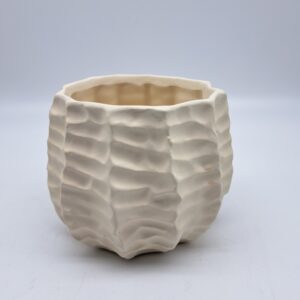 CASPO' CARVED CER. MEDIO WHITE 13x11h