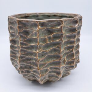 CASPO' CARVED CER.MAXI  GREEN 18x15.2 h